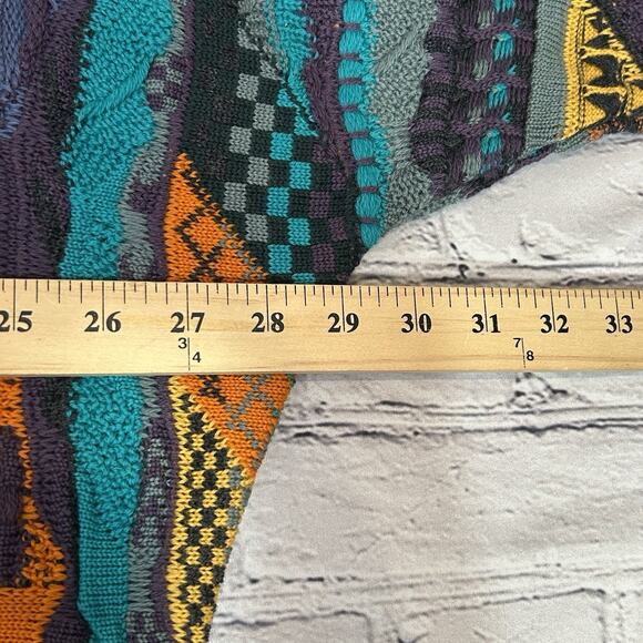 Vintage 80/90s Coogi 3D Knit Sweater Men's Rare Biggie Cosby Australia Sz L NWT - Picture 13 of 13